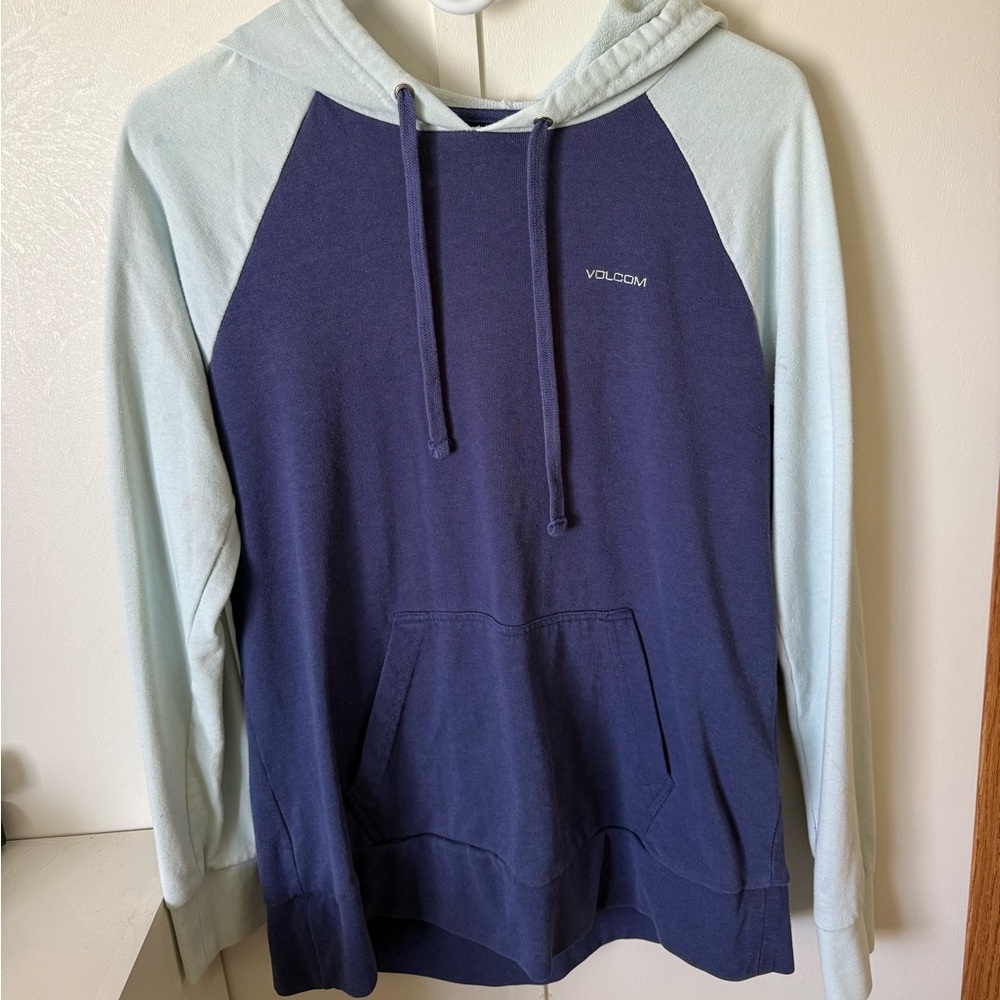 Volcom Dark Blue and Cream Knit Sweater